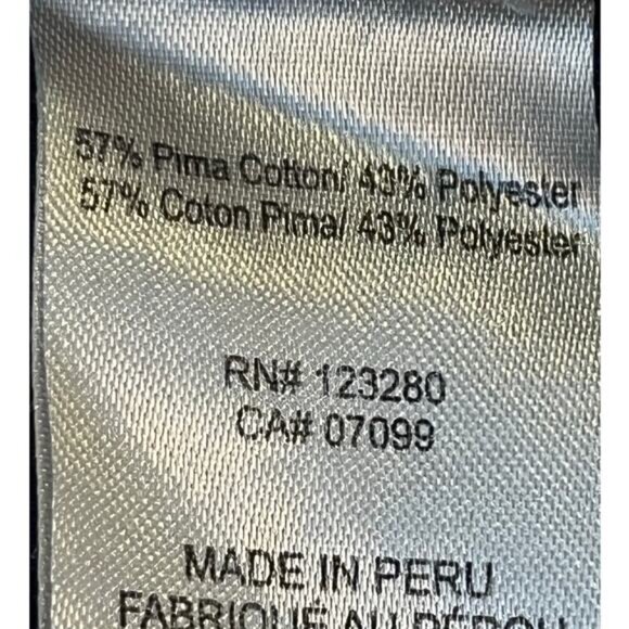 Travis Mathew Men L Blue Golf Polo Shirt Mountain Print Short Sleeve Performance - Picture 4 of 9